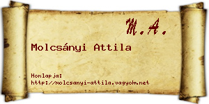 Molcsányi Attila névjegykártya
